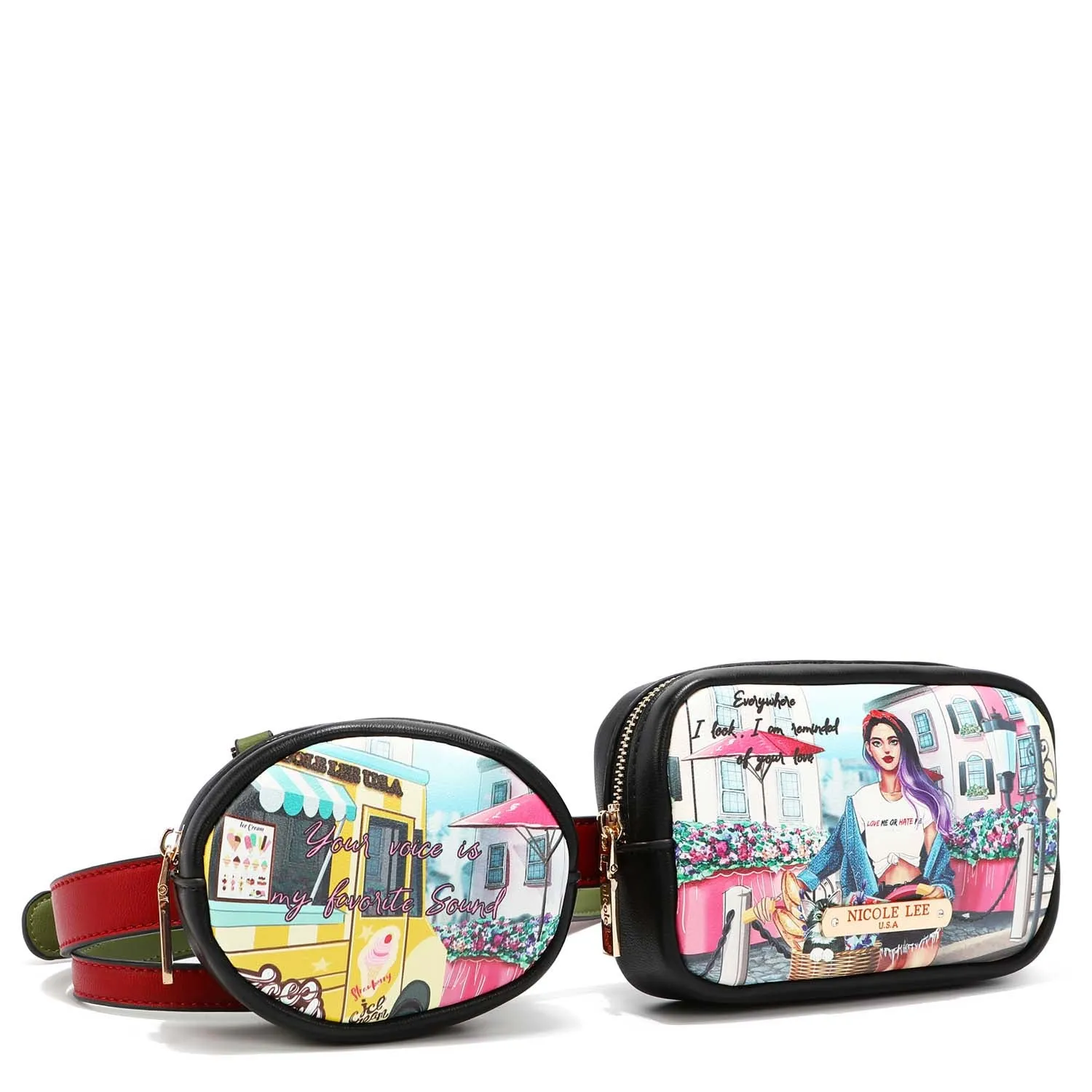 DOUBLE POUCH FANNY PACK