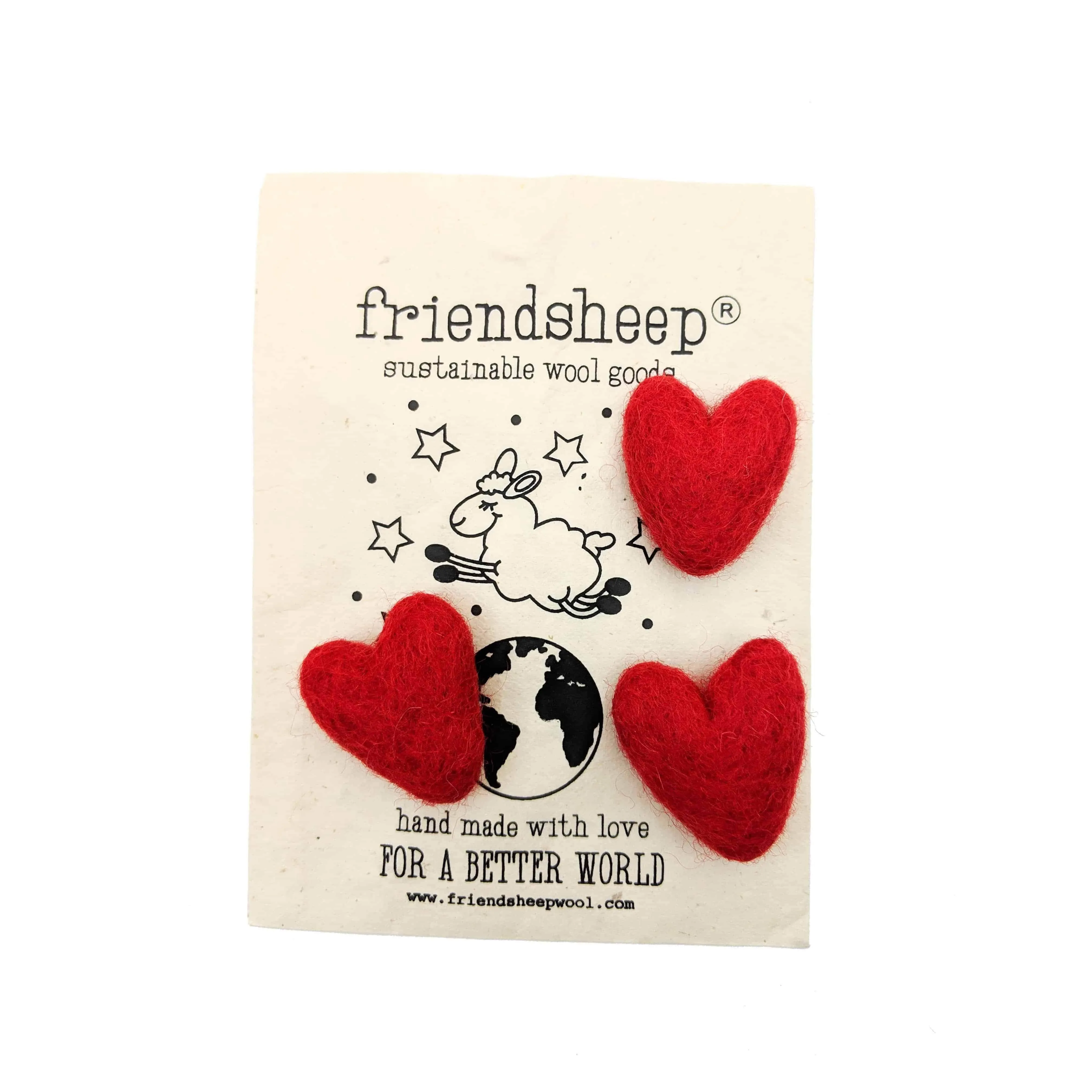 Eco Fabric Fresheners - Red Valentine - Set of 3