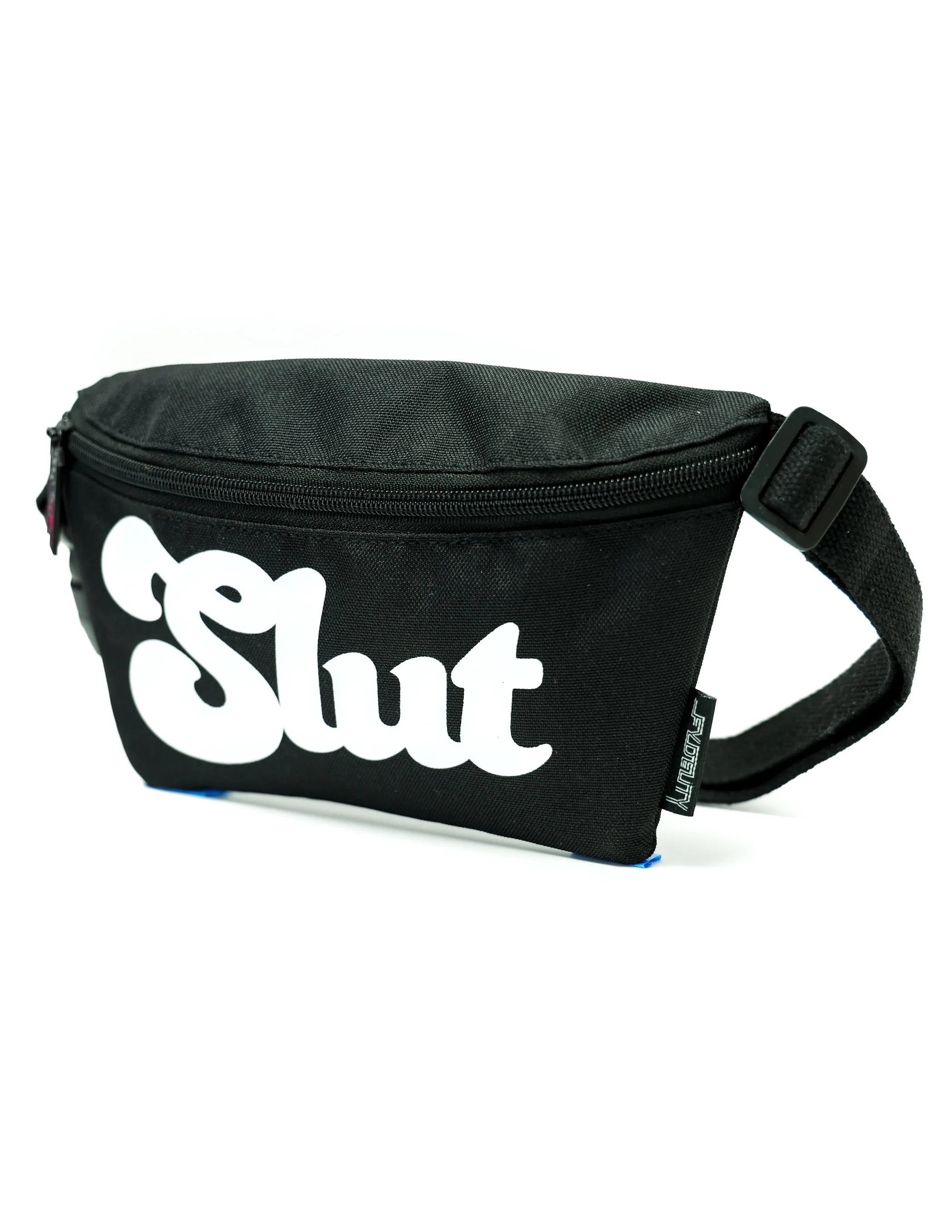 Fanny Pack | Slim |WERDS SLUT |White & Black