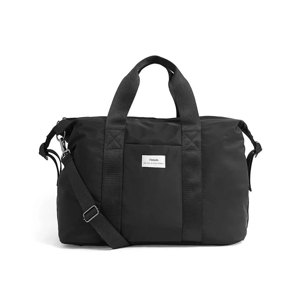 Finnson Ida Eco Holdall/ Hospital Bag With Changing Mat - Black