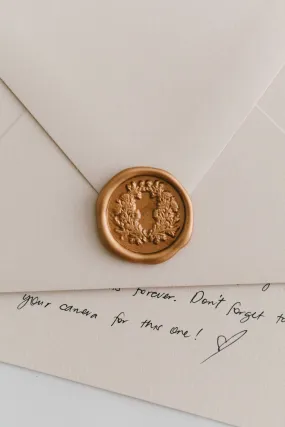 Floral Crest Wax Seal Stamp