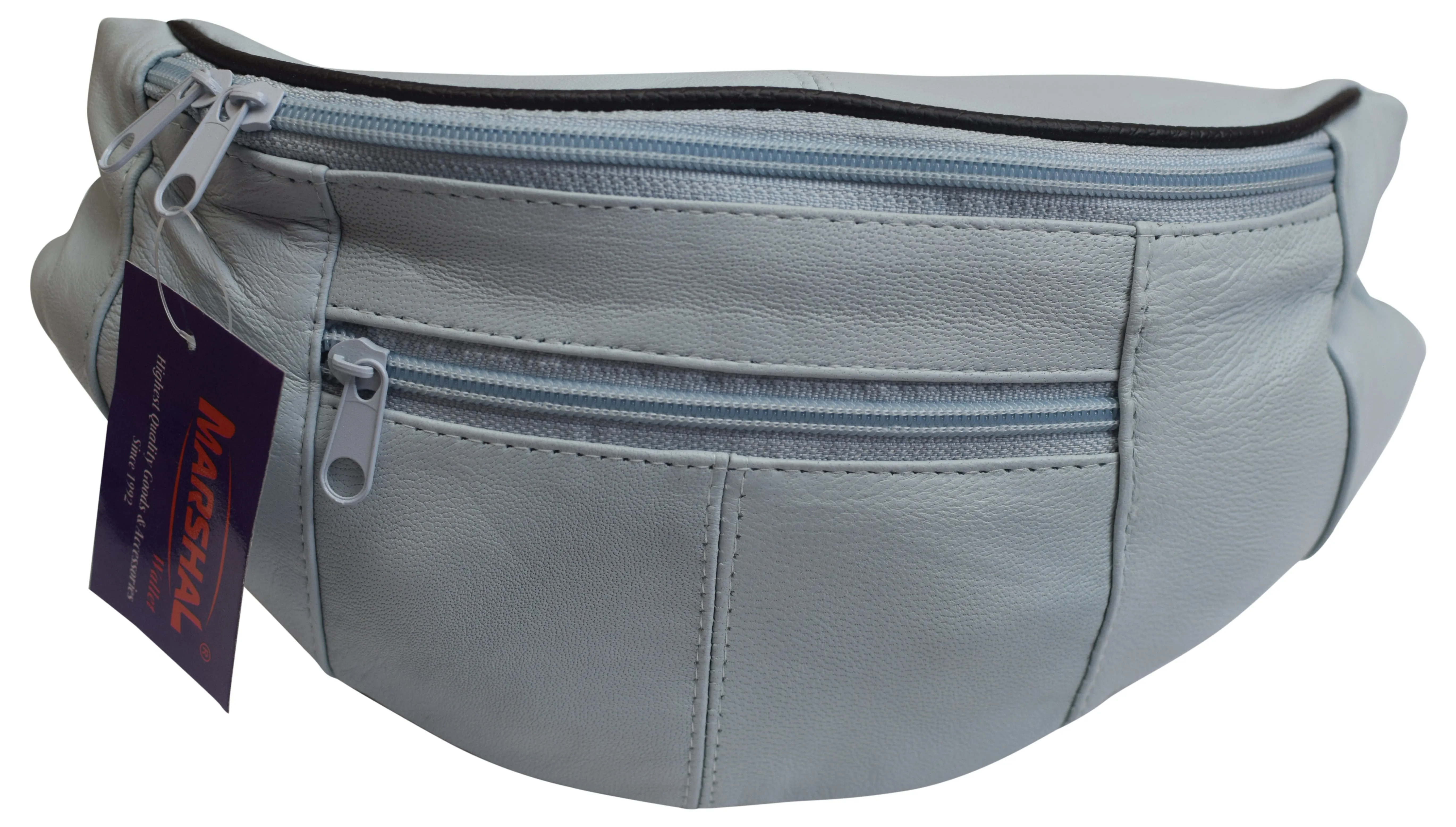 Genuine Leather Fanny Pack Pouch Waist Bag Slim Design 006 C