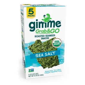 Grab & Go Sea Salt Seaweed Snacks - 14oz (5 Pack)