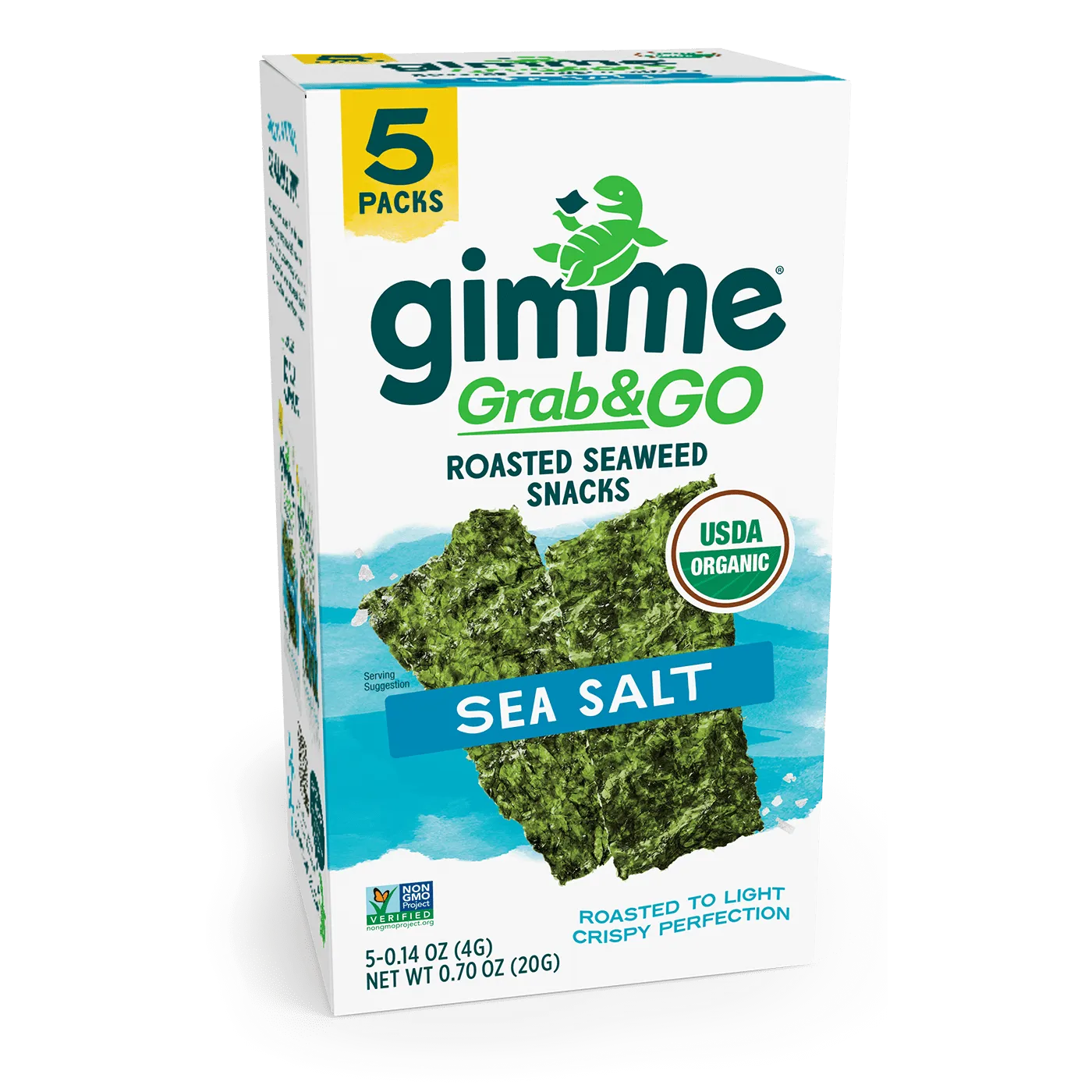 Grab & Go Sea Salt Seaweed Snacks - 14oz (5 Pack)