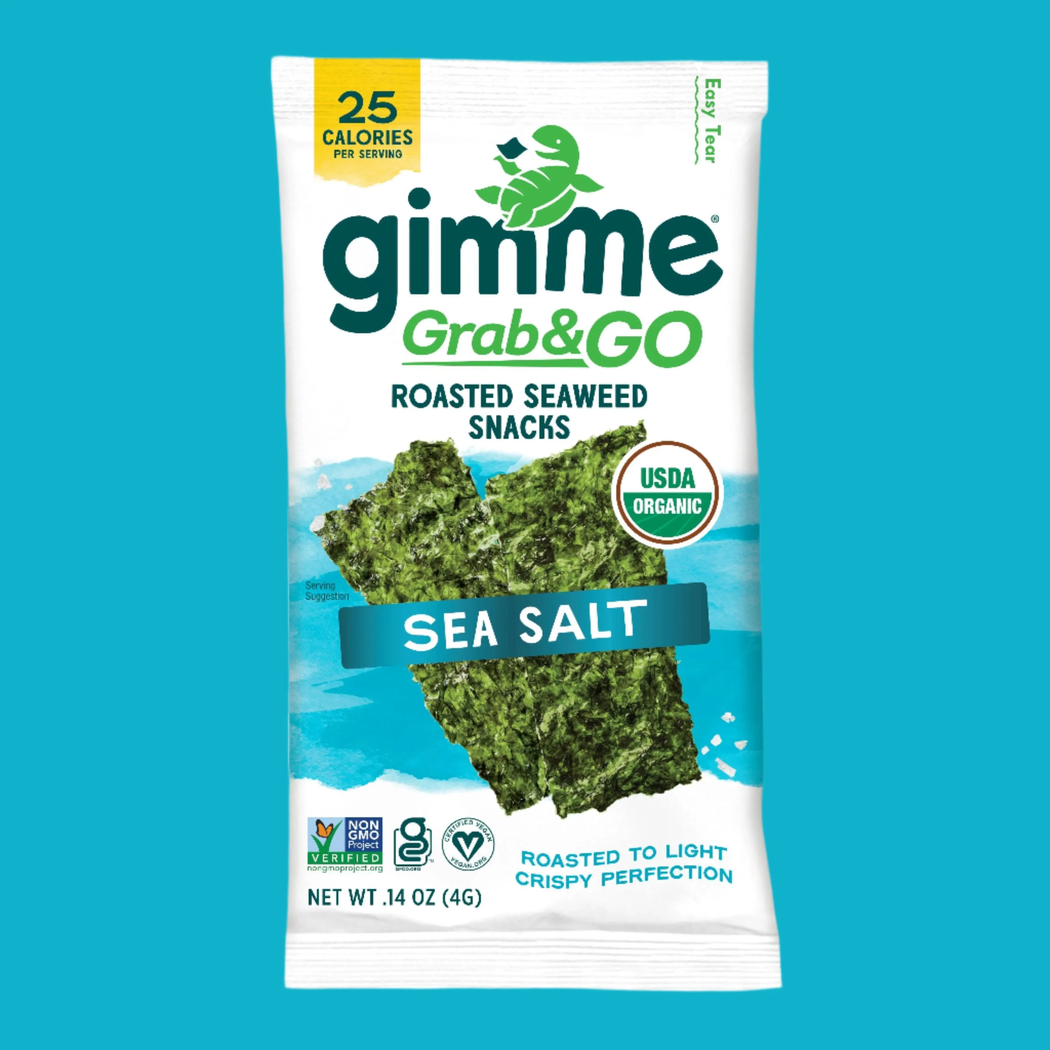 Grab & Go Sea Salt Seaweed Snacks - 14oz (5 Pack)