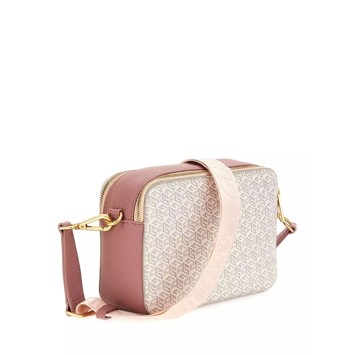 Guess RaInee Crossbody Camera Bag In Rose