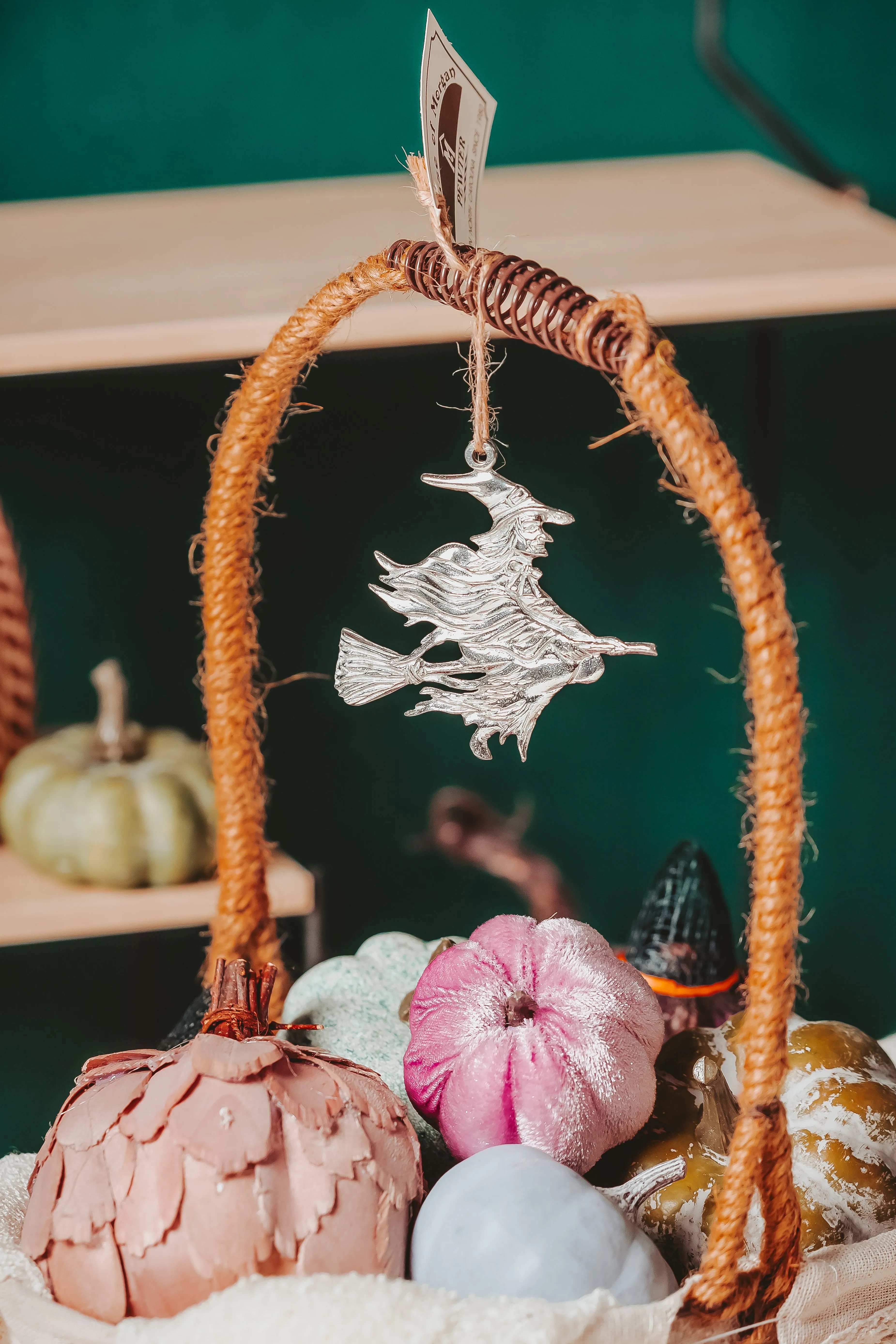 Handmade Fall Ornaments with Brown Twine - Halloween Ornaments - Thanksgiving Ornaments