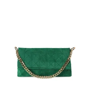 Haute Sauce Women green quilted sling bag (HSHB1227)