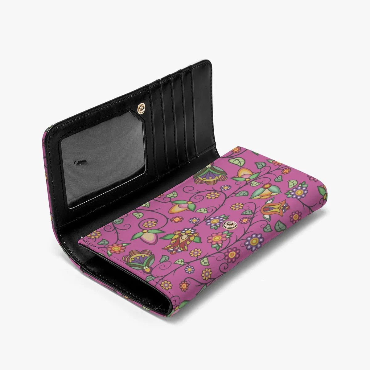 Heartbeat Petals Pink Foldable Wallet