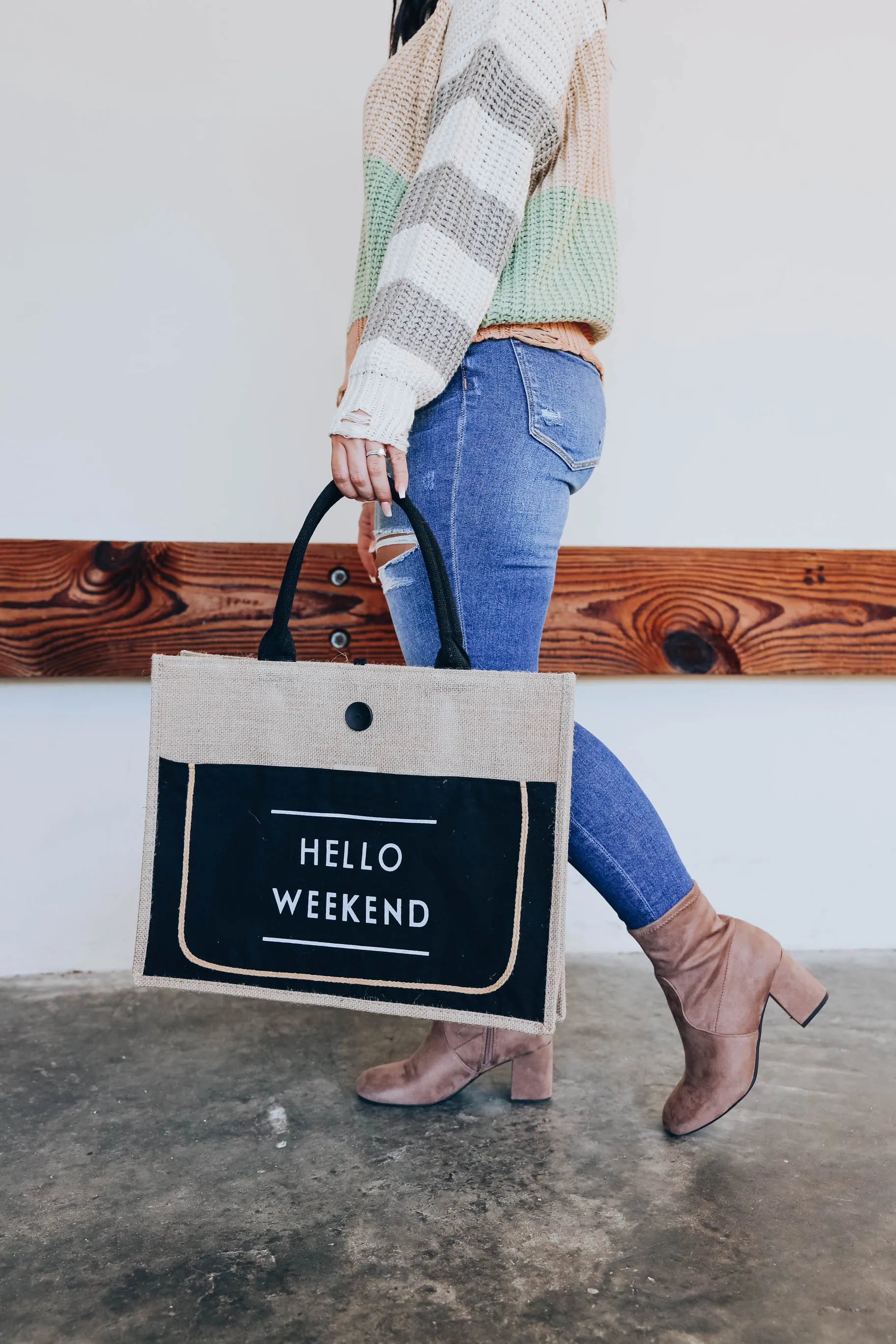 Hello Weekend Tote Bag