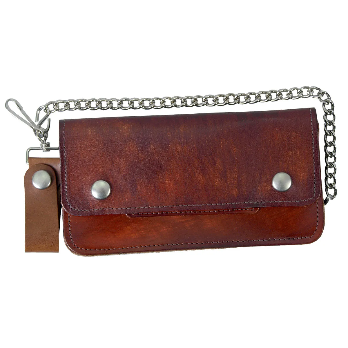 Hot Leathers Antique Brown Bi-Fold Wallet