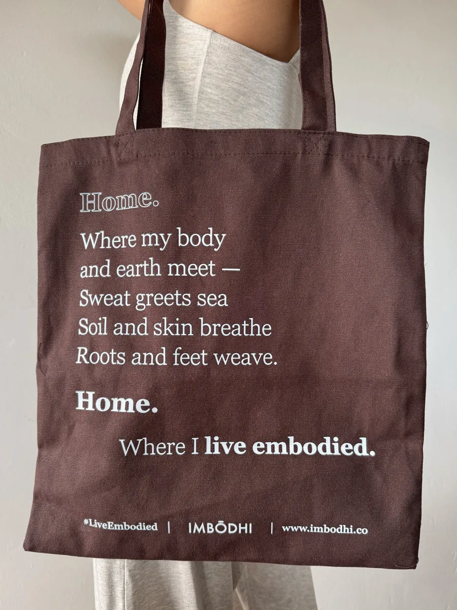 IMBŌDHI Tote Bag, Espresso