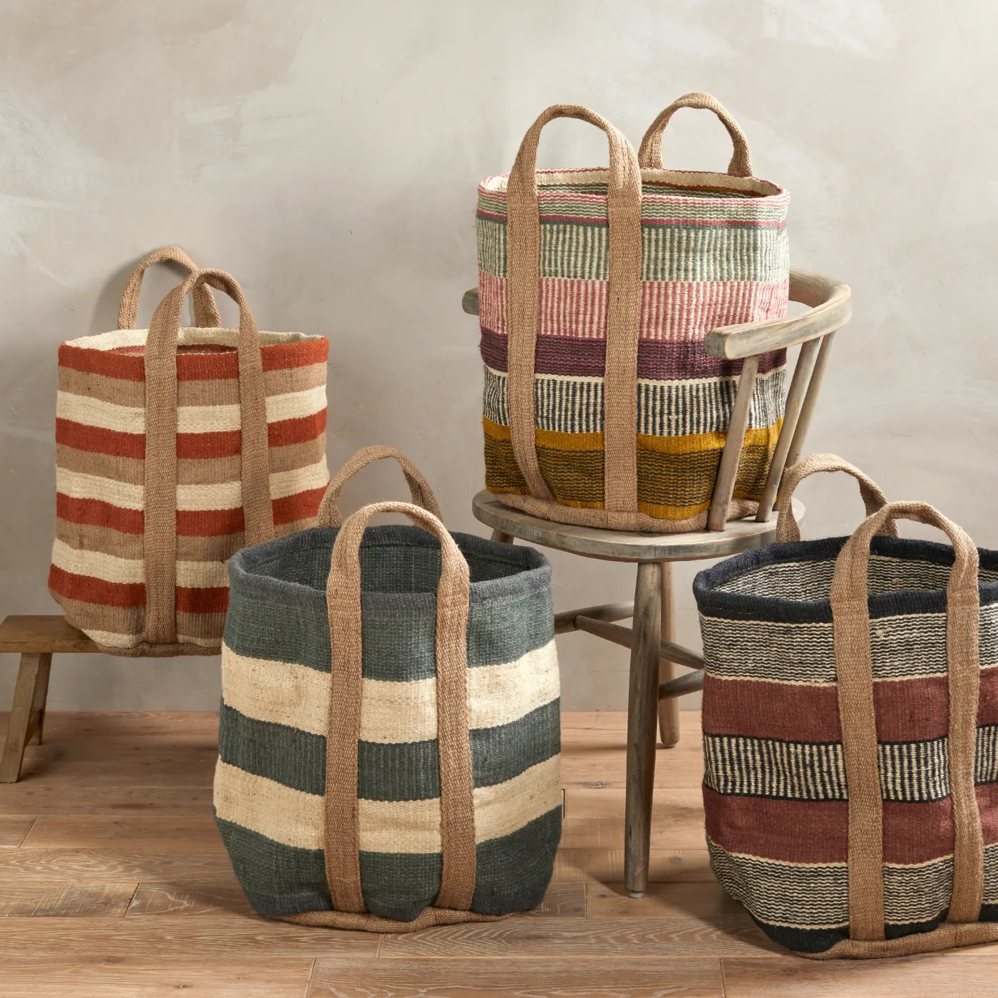 Jute Storage Basket Spice 60x43cm