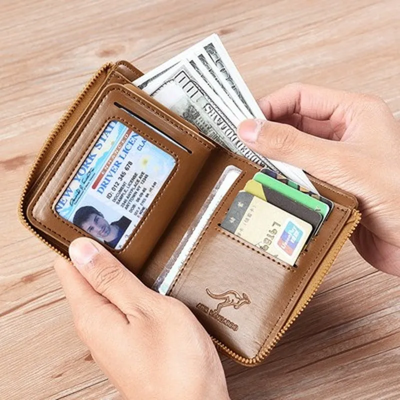 Kangaroo Cards Holder Leather Wallet