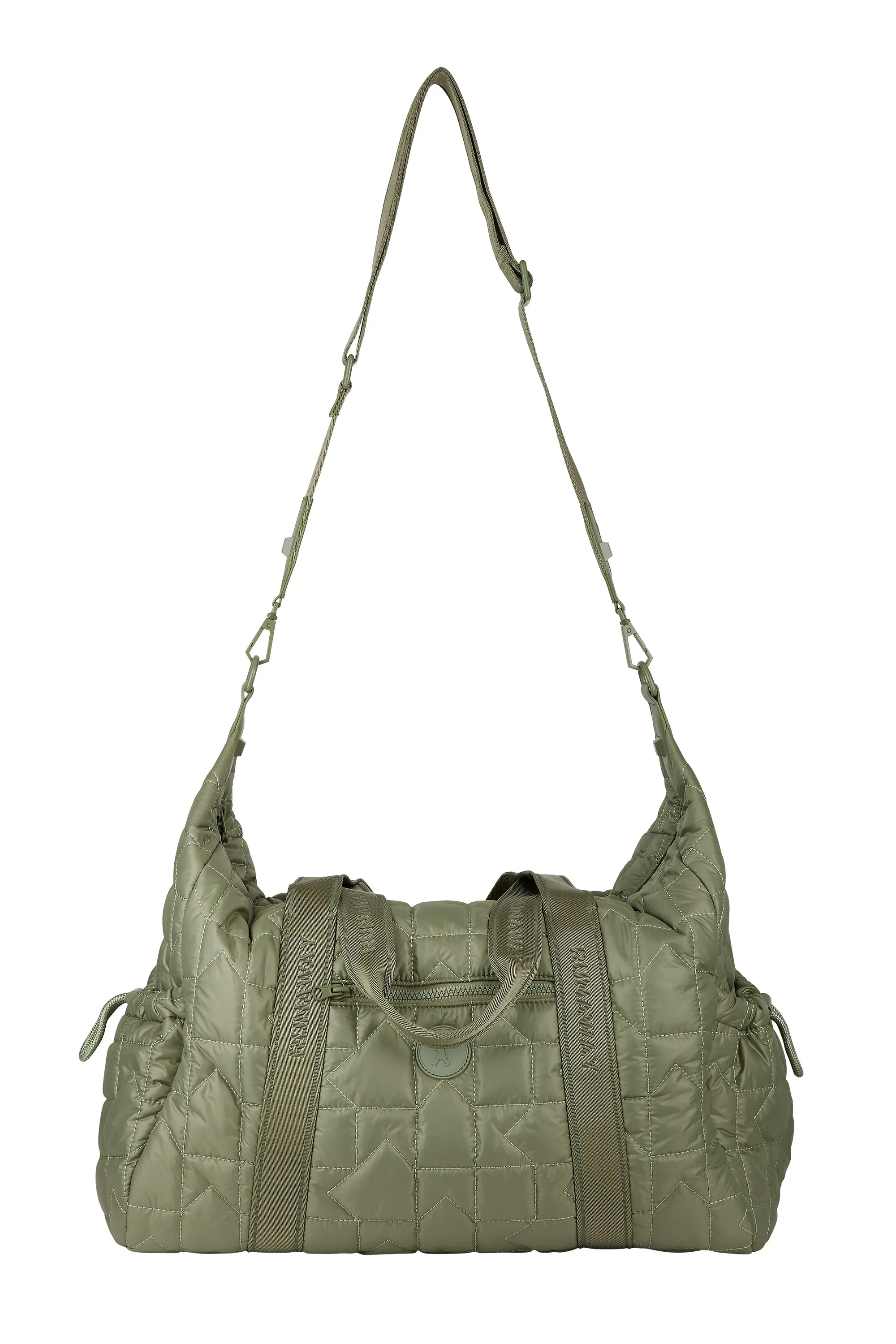 Karen Walker Monogram Quilted Gym Bag - Sage