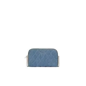 Kate Spade Carey Denim Mini Camera Bag In Blue Multi KG667