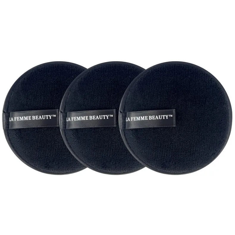 LA FEMME BEAUTY Luxe Makeup Remover - Black (3-Pack)