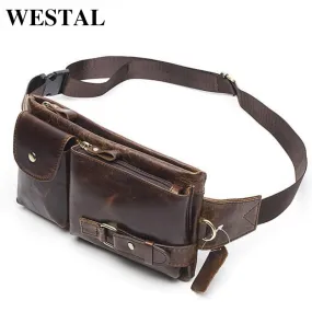 Leather Waist Packs Fanny Pack Belt Bag