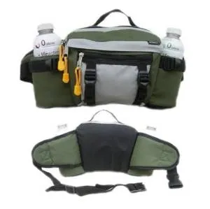 Lumbar Waist Pack - Holds Two Water Bottles - Olive