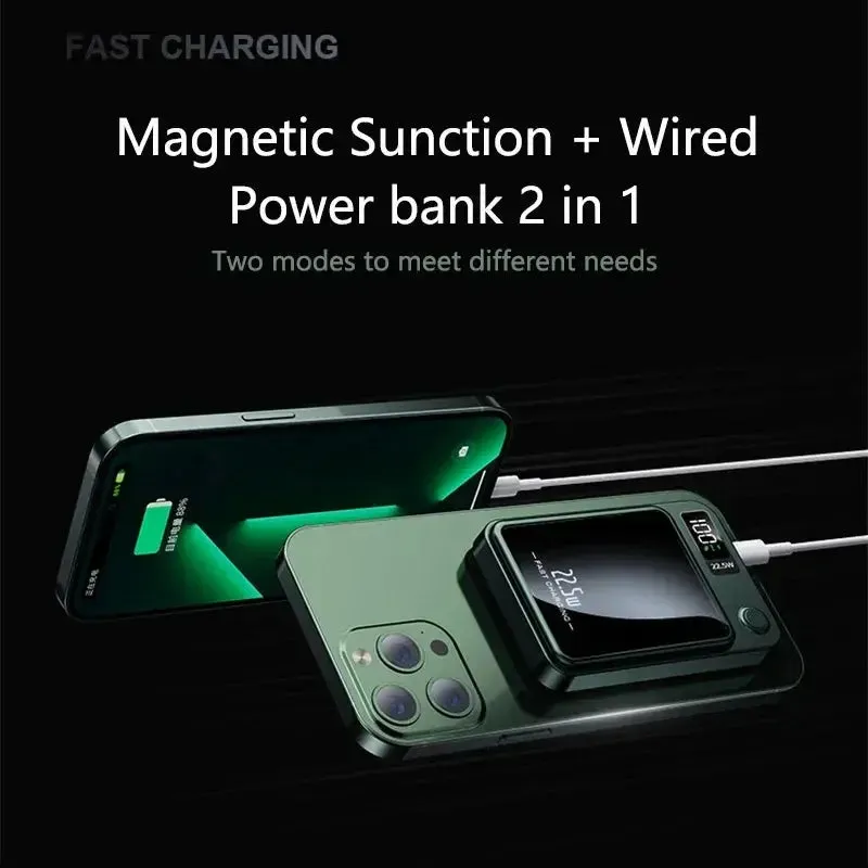 Magnetic Wireless Power Bank 100000mAh 22.5W Fast Charging External Battery Charger for iPhone 12 Huawei Samsung PD 20W Powerban