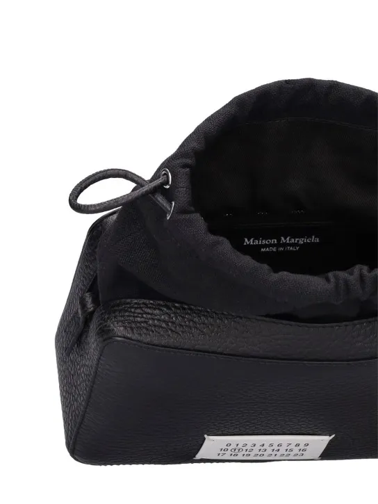 Maison Margiela   Medium grainy leather camera bag 