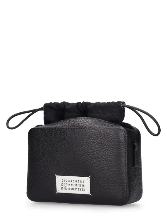 Maison Margiela   Medium grainy leather camera bag 