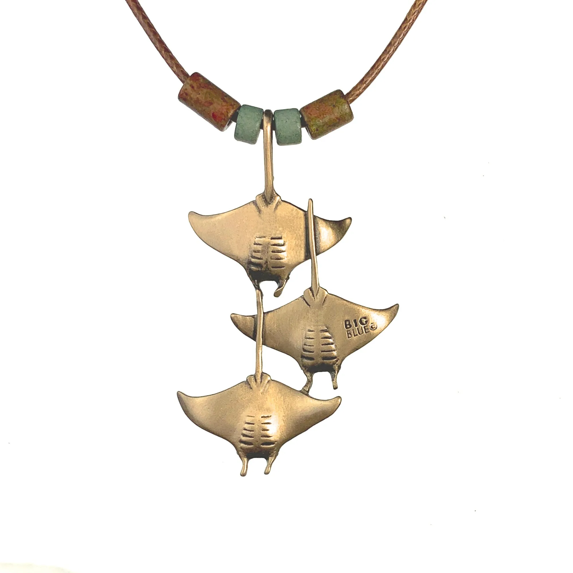 Manta Ray Necklace Antique Bronze- Stingray Jewelry, Manta Ray Pendant, Scuba Diving Jewelry, Ocean Inspired Bronze Jewelry