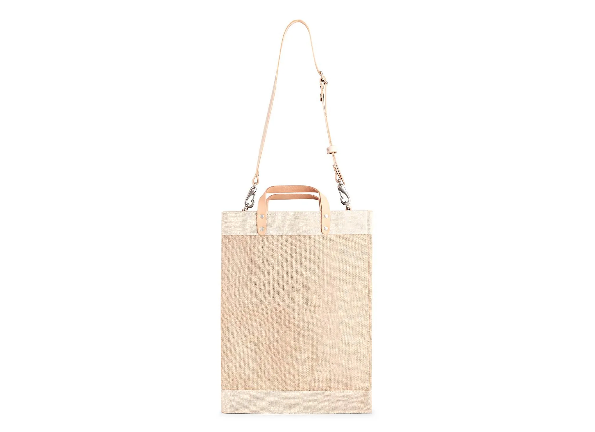 Market Bag in Natural with Strap - Wholesale