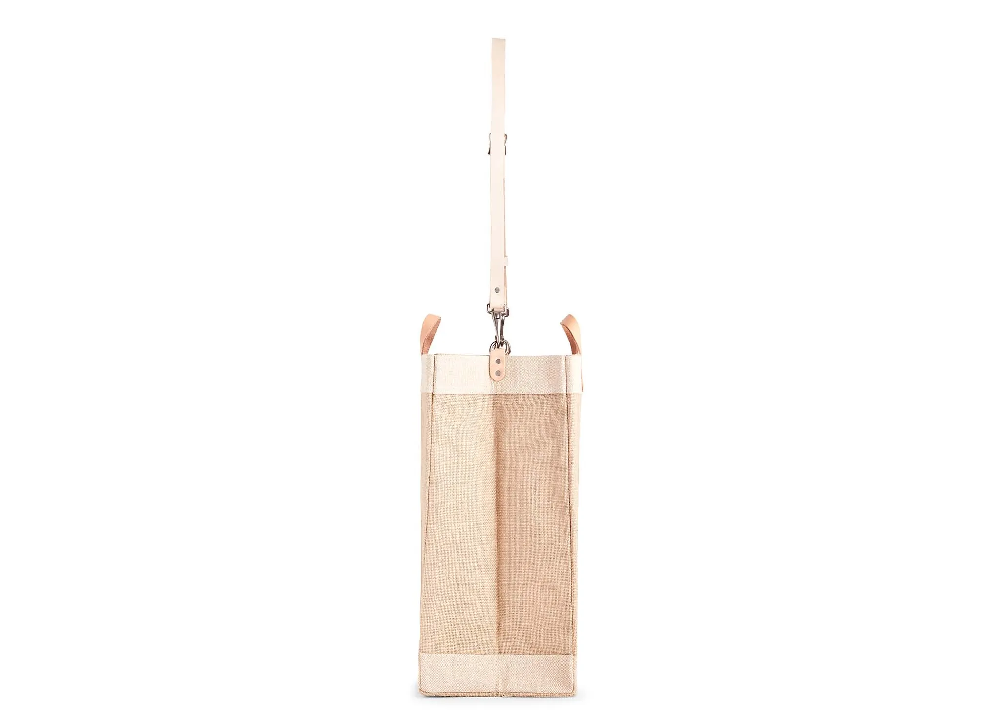 Market Bag in Natural with Strap - Wholesale