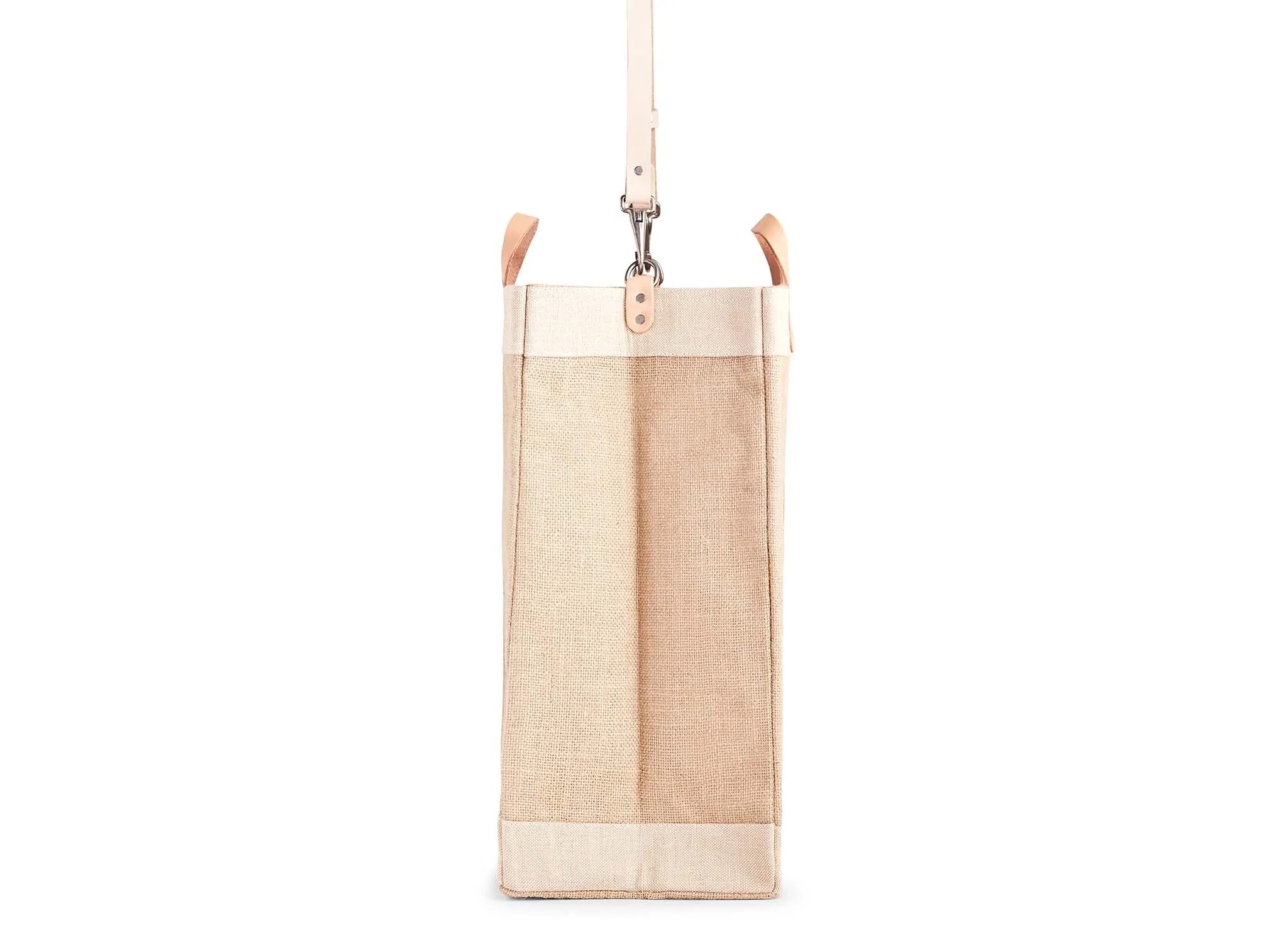 Market Bag in Natural with Strap - Wholesale