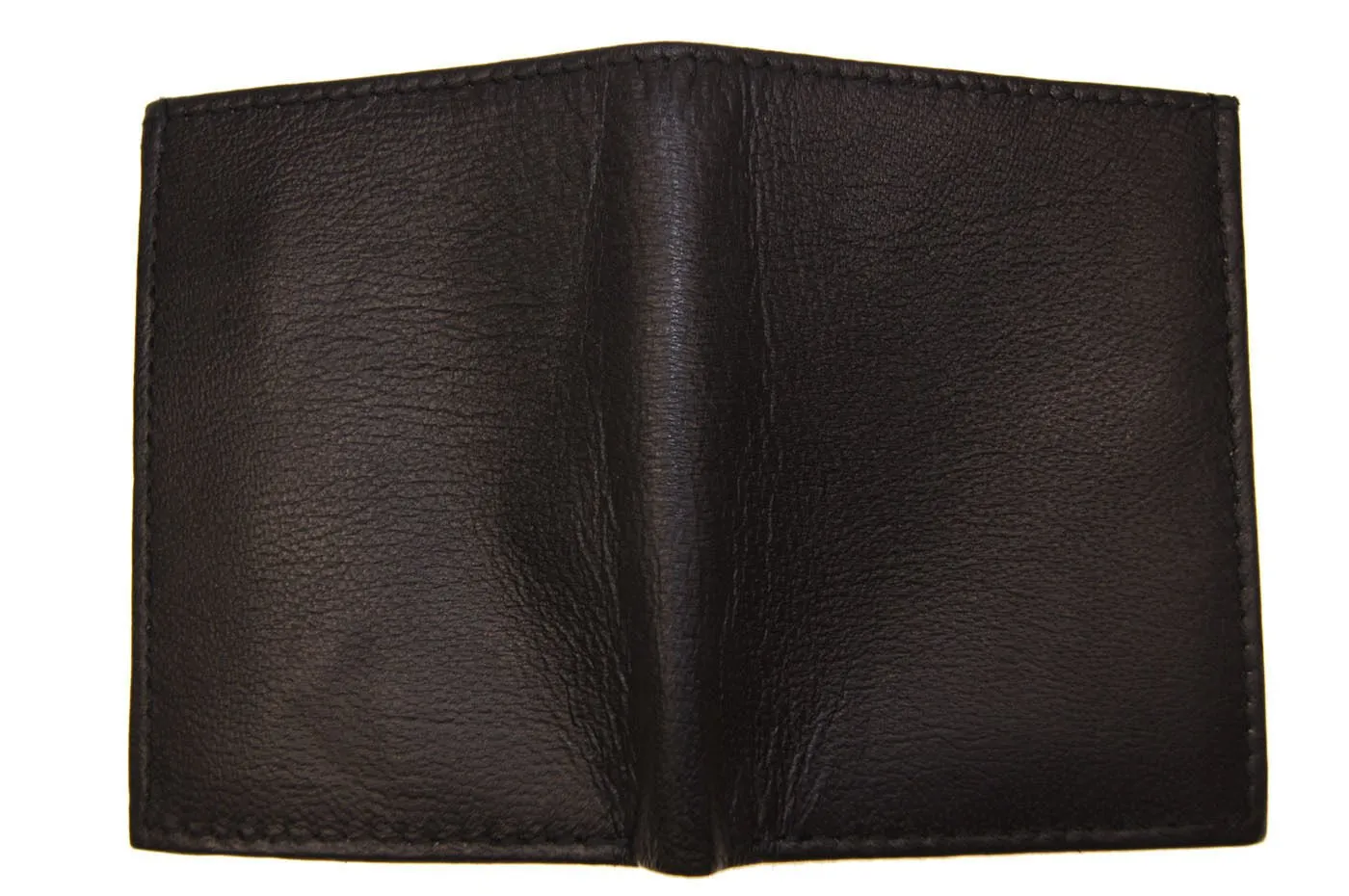 Mens Slim Bifold Wallet Genuine Leather Front Pocket Multi Card Holder Black