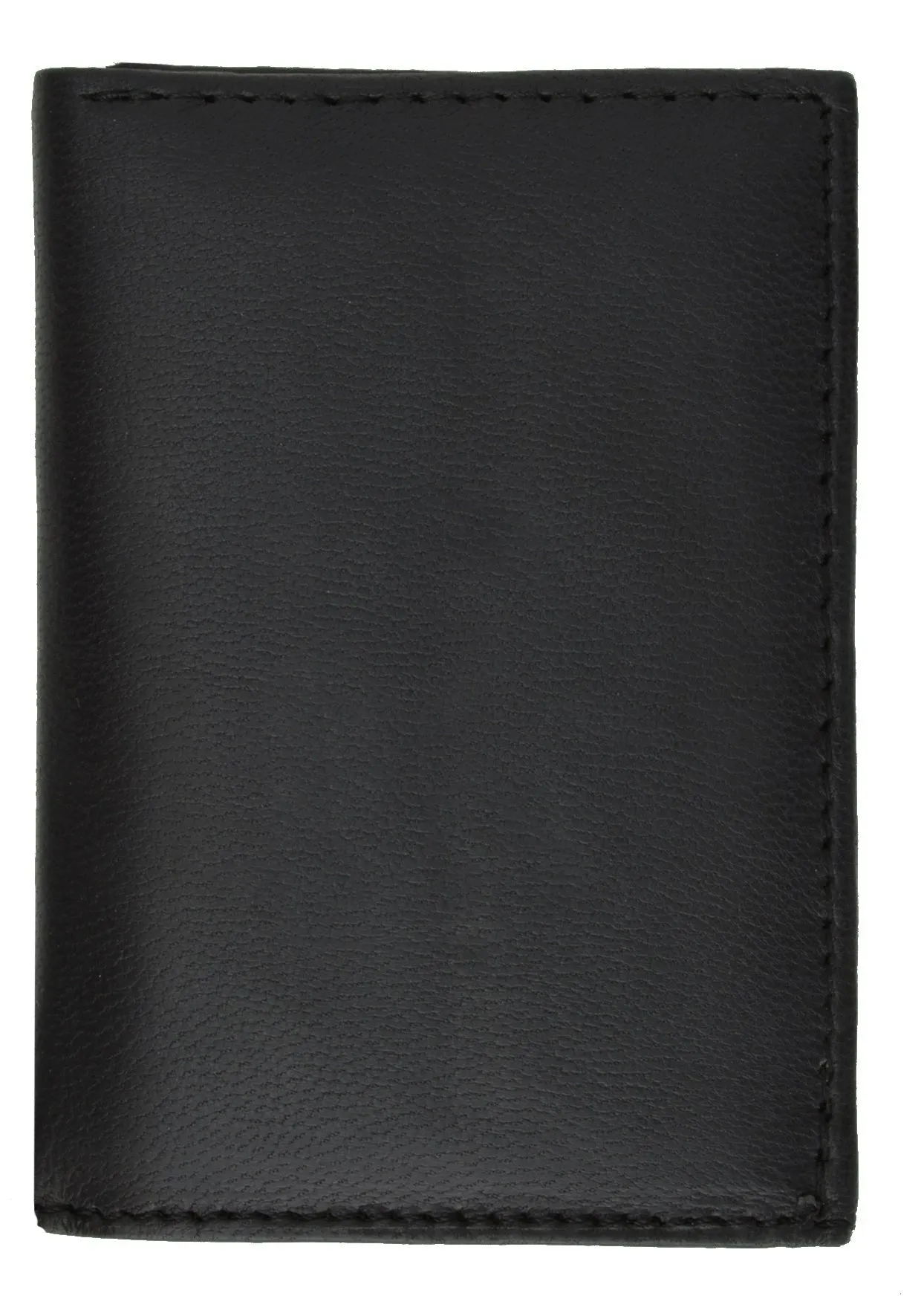 Mens Slim Bifold Wallet Genuine Leather Front Pocket Multi Card Holder Black