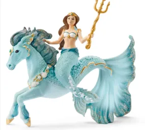 Mermaid Eyela Riding Underwater Horse