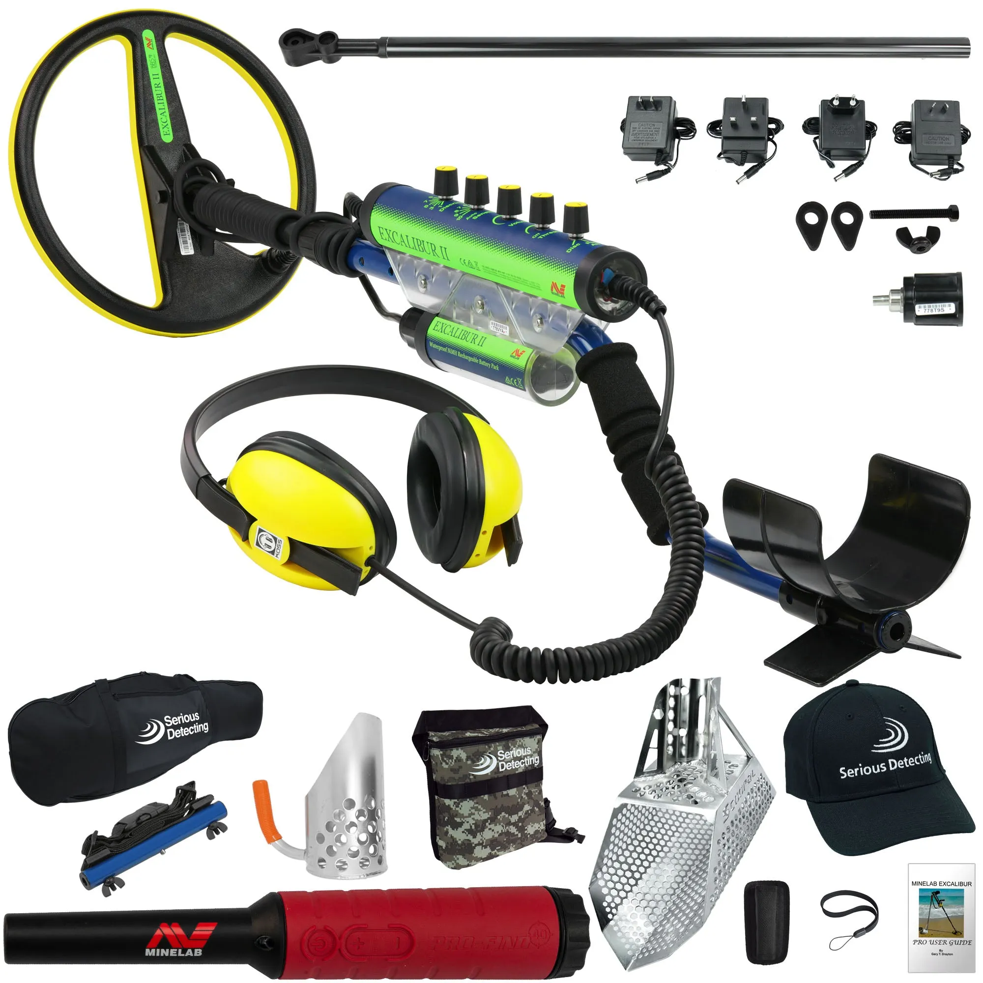 Minelab Excalibur II 1000 Metal Detector Pro Package - PKSD