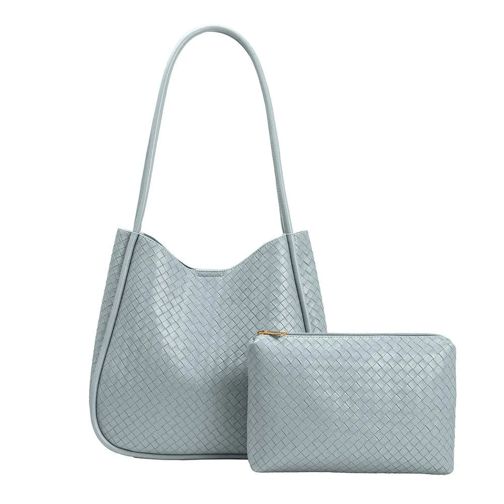 Mischa Sky Blue Recycled Vegan Tote Bag