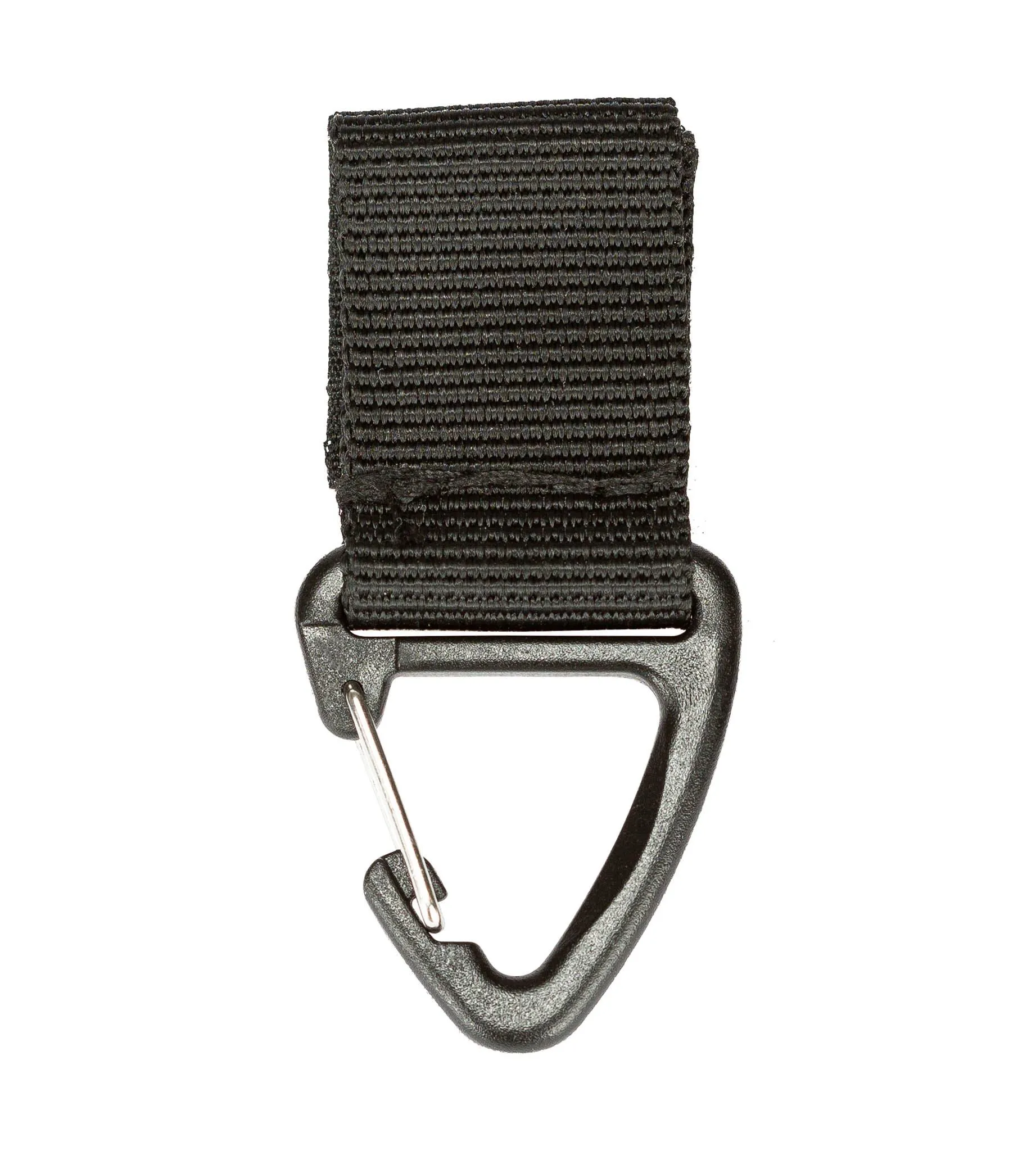 Molle webbing with Clip - Black