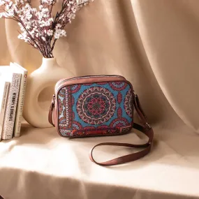 Multicolor Mandala Print Sling Bag