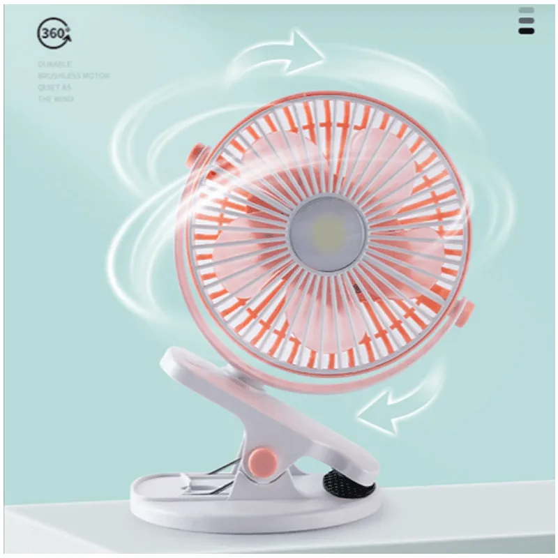 Multifunctional Personal Cooling Clip Fan  M2027 PINK