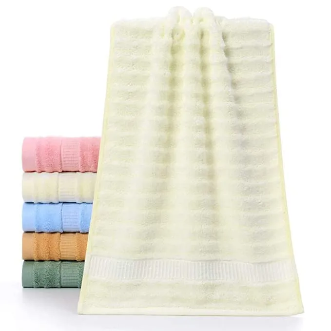 Mush Ultra Soft & Super Absorbent Towels | 600 GSM Bamboo Bath Towel Set | 29 X 59 Inches (Pink, Sky Blue, Navy Blue, Olive Green) Pack of 4