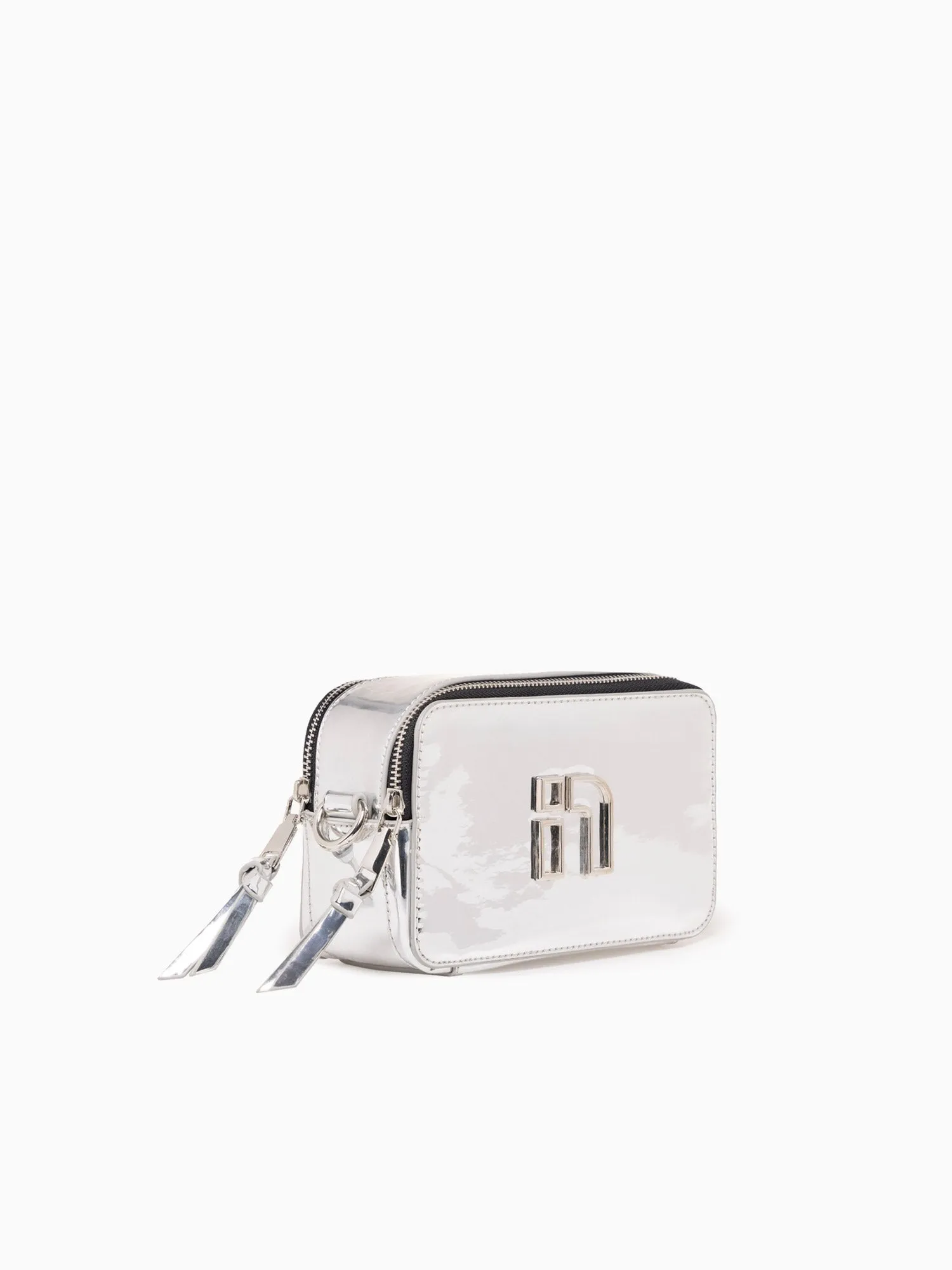 N Mirrored Camera Bag Silver