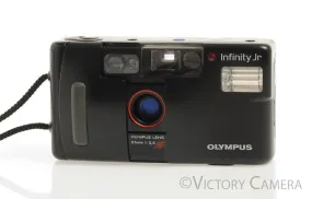 Olympus Infinity Jr Black 35mm Point & Shoot Film Camera w/ 35mm f3.5 Lens [EX]