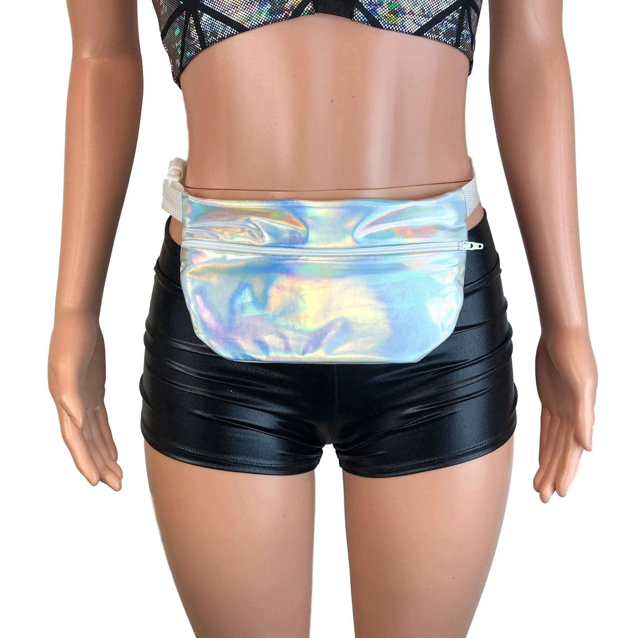 Opal Iridescent Holographic Fanny Pack - Rave - Festival - Hip Sack