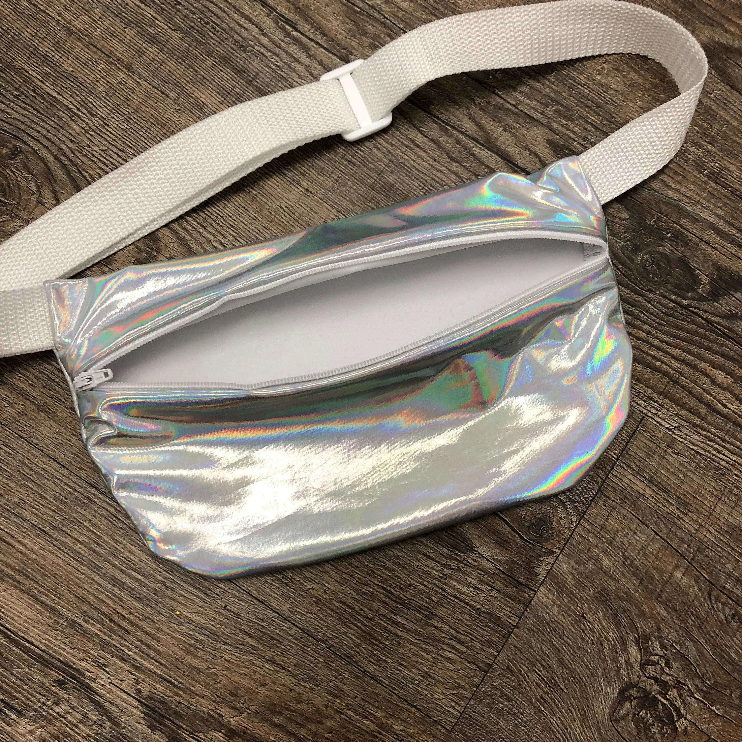 Opal Iridescent Holographic Fanny Pack - Rave - Festival - Hip Sack