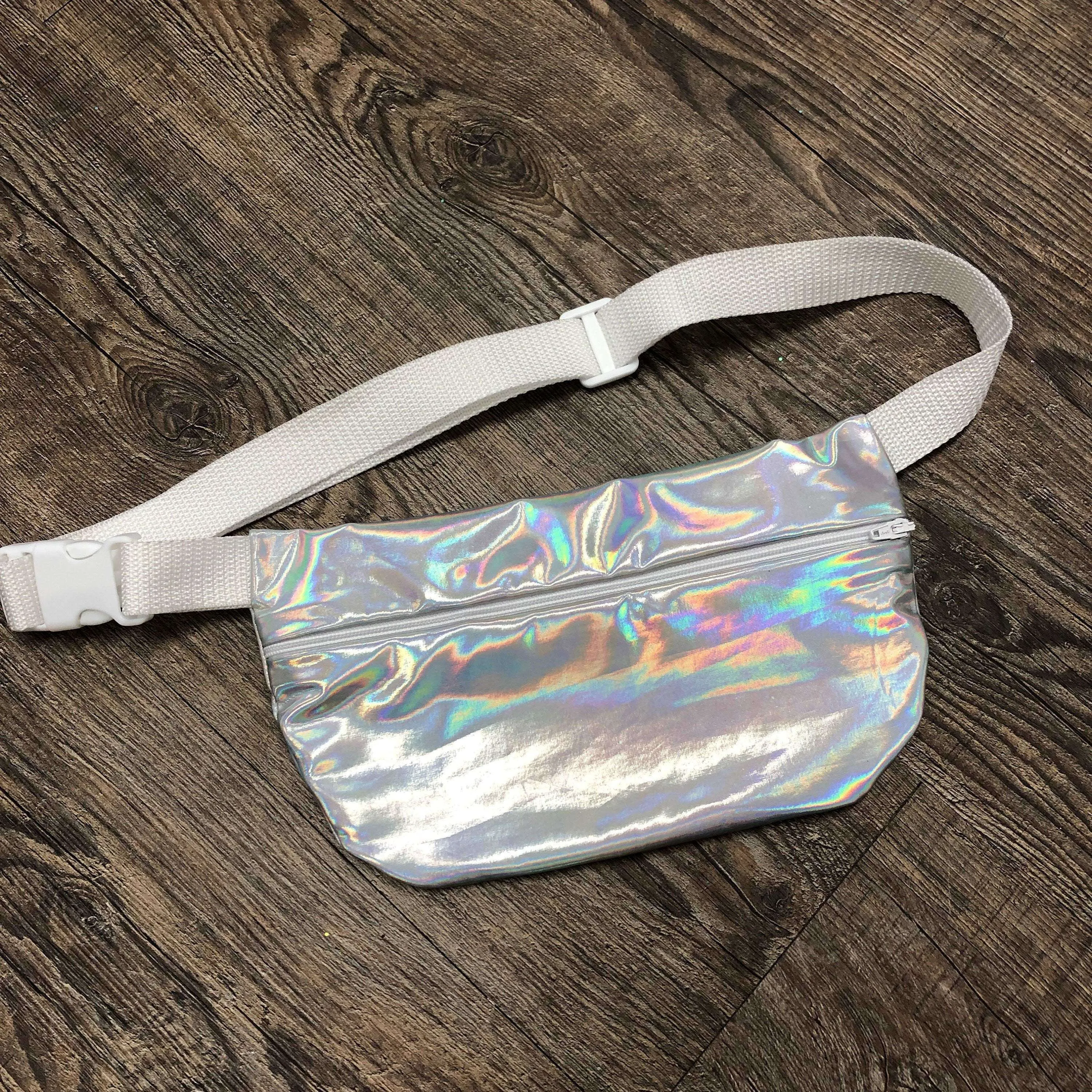 Opal Iridescent Holographic Fanny Pack - Rave - Festival - Hip Sack