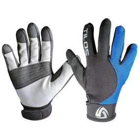 Open Box Tilos 1.5mm Tropical X Mesh Gloves - Blue - SM