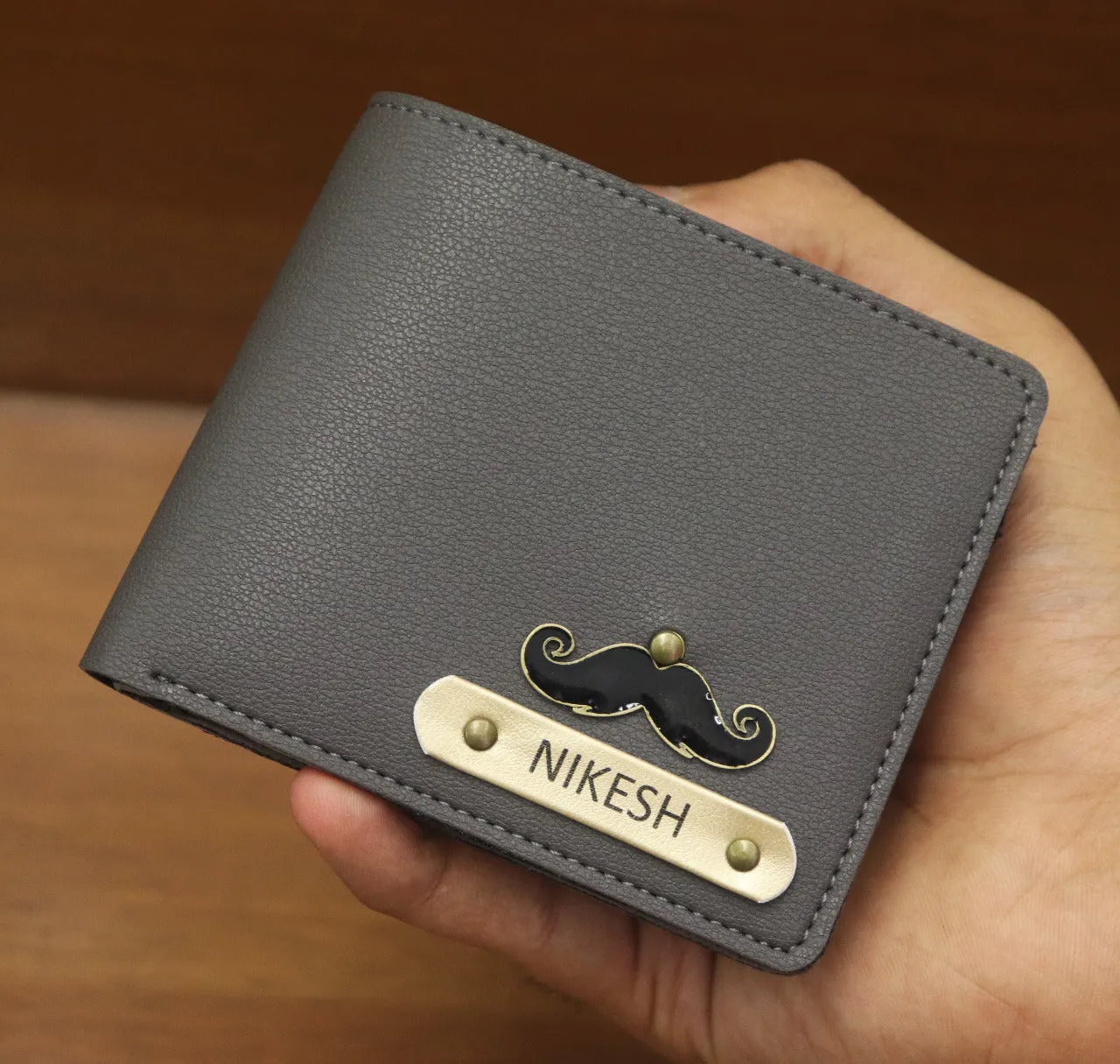 Personalised  wallets with Charm (No Cod Allowed On This Product) - Prepaid Orders Only