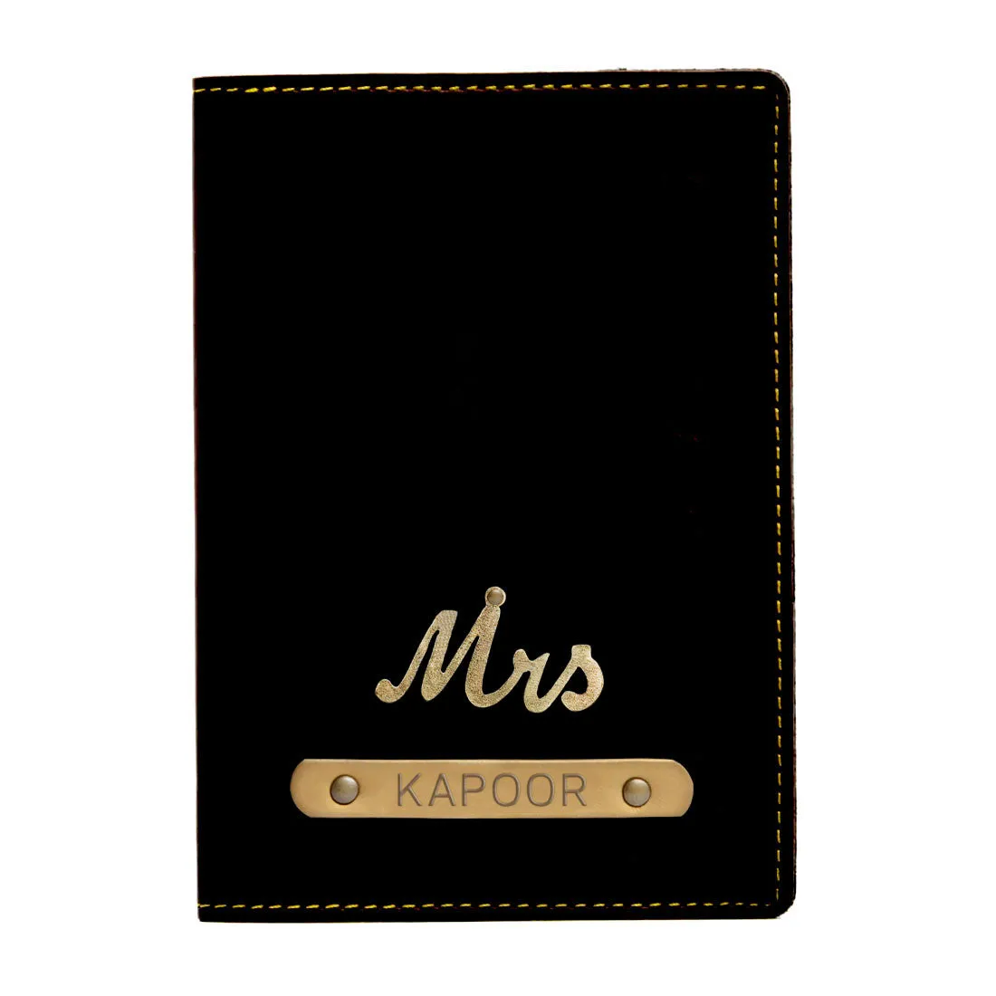 Personalized Name Mr & Mrs Passport Cover for Couples Travel Gifts with Charm