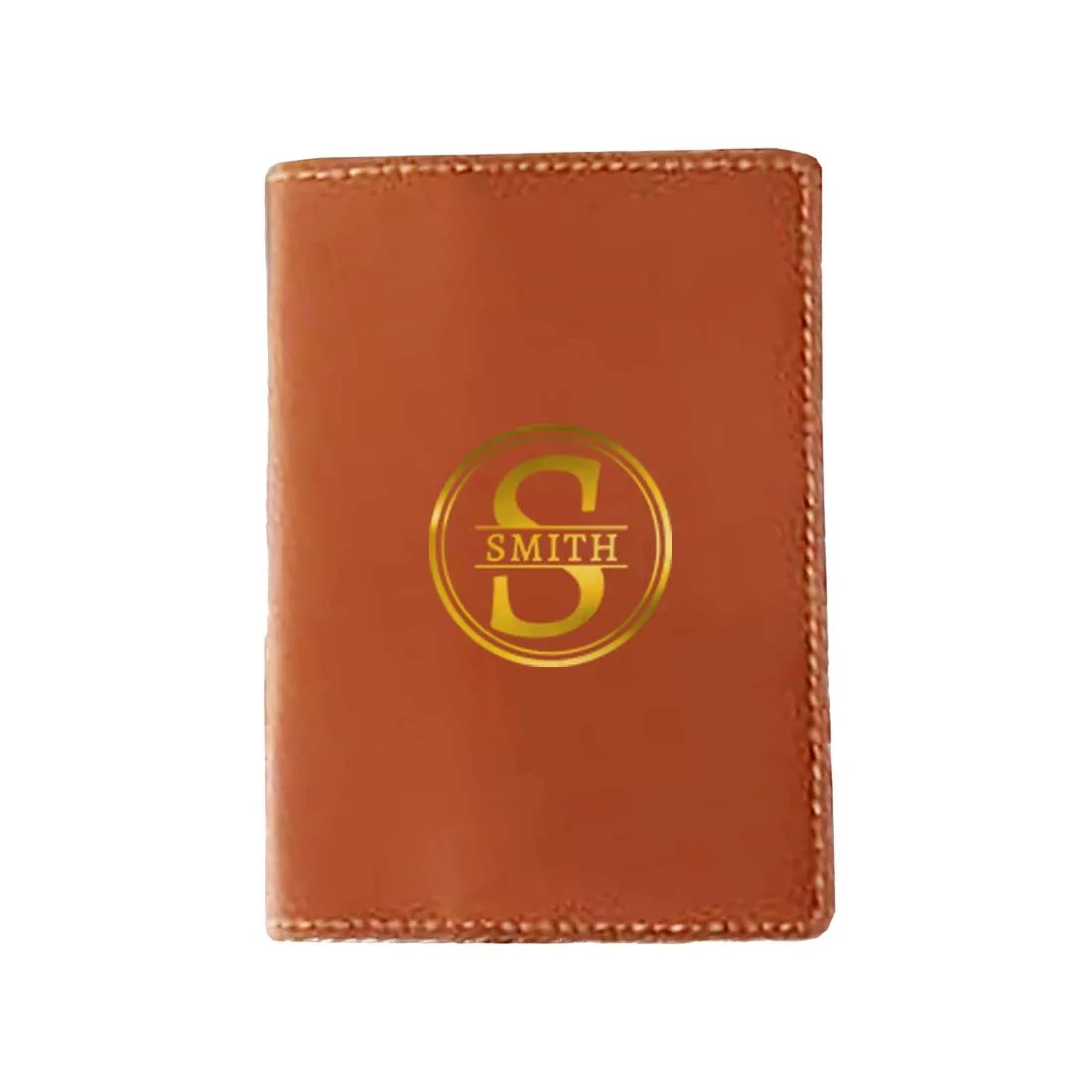 Personalized Vegan Leather Passport Holder Add Name - Monogram