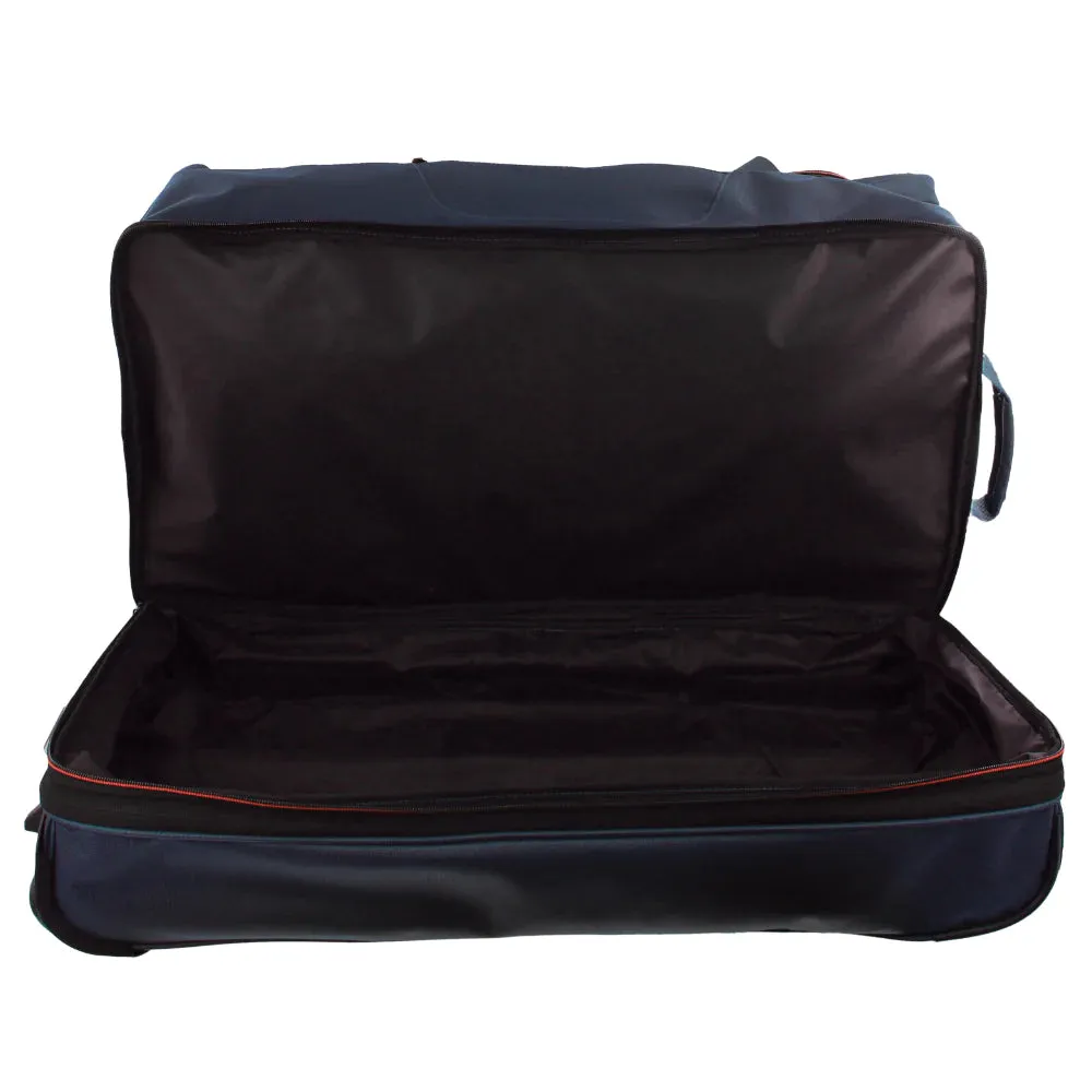 Pierre Cardin Navy Trolley Bag With 2 Wheels - 82cm