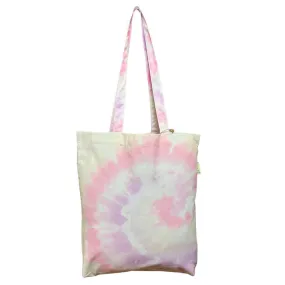 Pink Tie-Dye Tote Bag